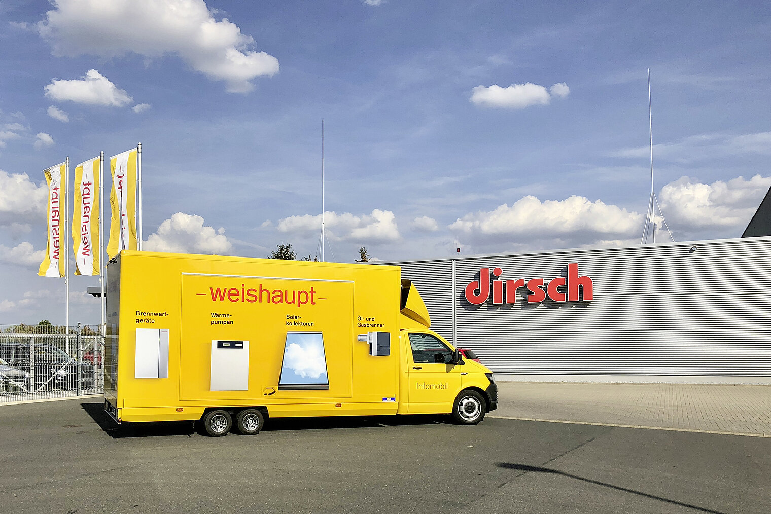 Firmengelände der Dirsch Haustechnik